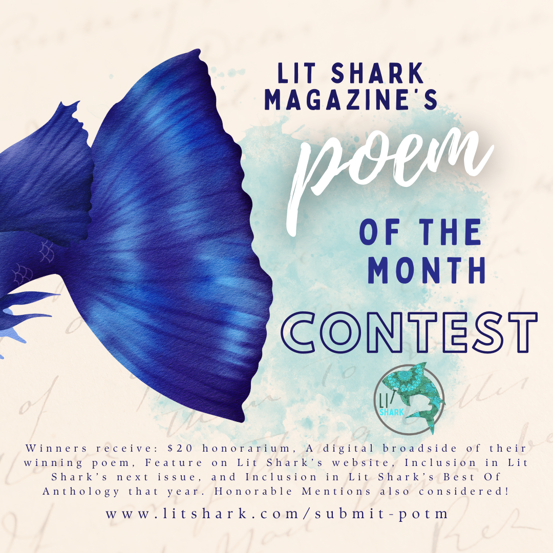 Submit to Lit Shark's Poem of the Month Contest